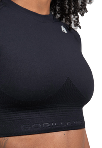 Gorilla Wear Whitney Seamless Crop Top, black