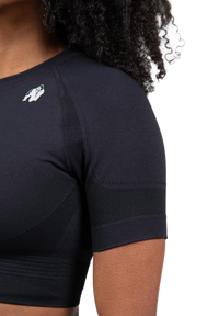 Gorilla Wear Whitney Seamless Crop Top, black