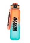 Gorilla Wear Gradient Water Bottle, green/orange