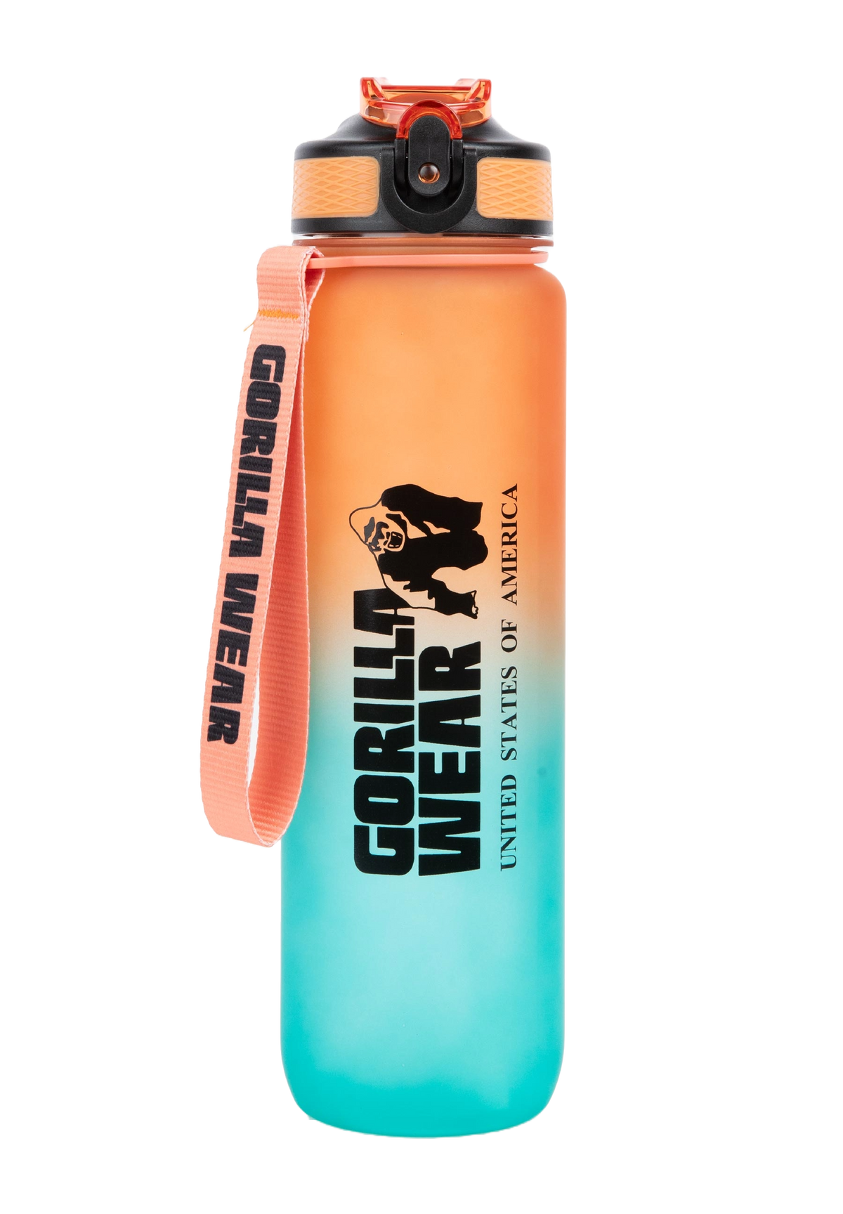Gorilla Wear Gradient Water Bottle, green/orange