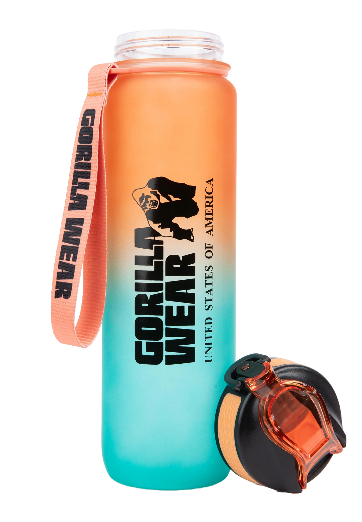 Gorilla Wear Gradient Water Bottle, green/orange