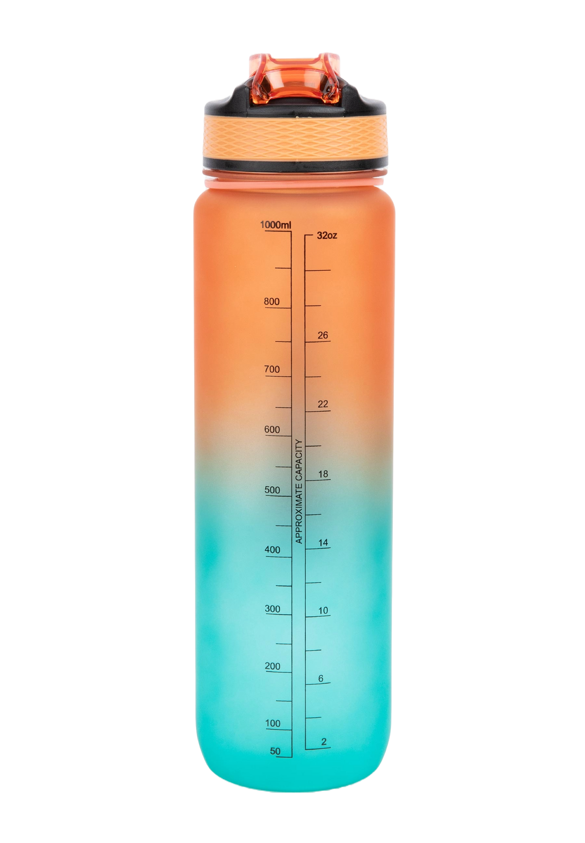 Gorilla Wear Gradient Water Bottle, green/orange