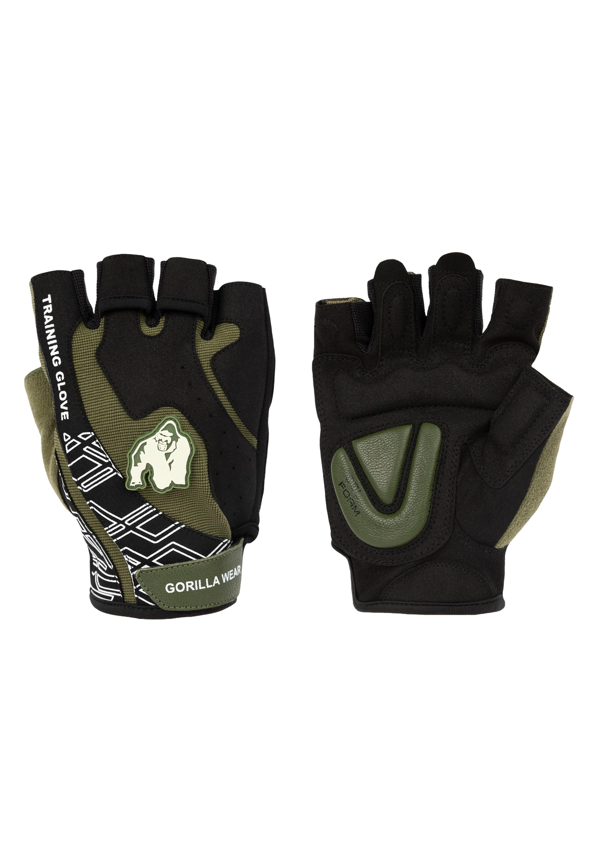 Gorilla Wear Mitchell Training Gloves 2.0, black/army green