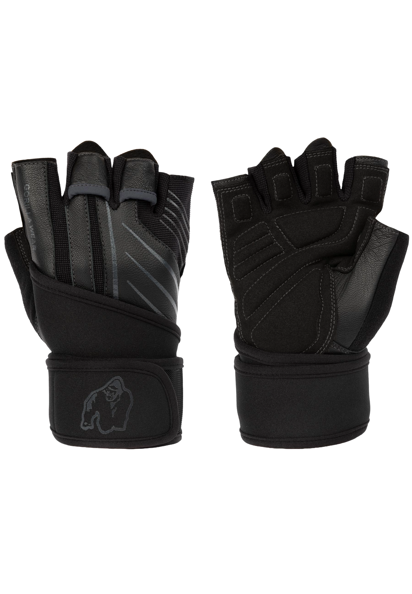 Gorilla Wear Dallas Wrist Wraps Gloves 2.0, black/grey