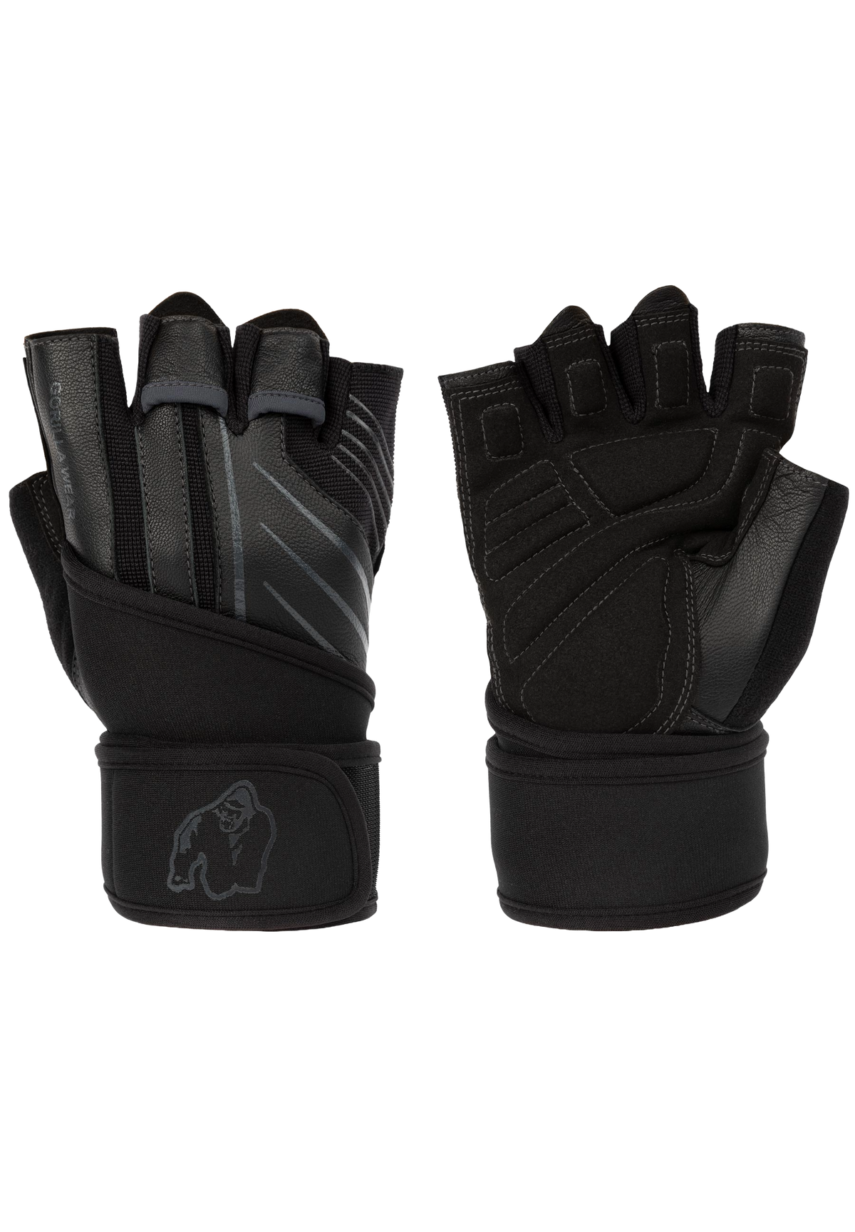 Gorilla Wear Dallas Wrist Wraps Gloves 2.0, black/grey