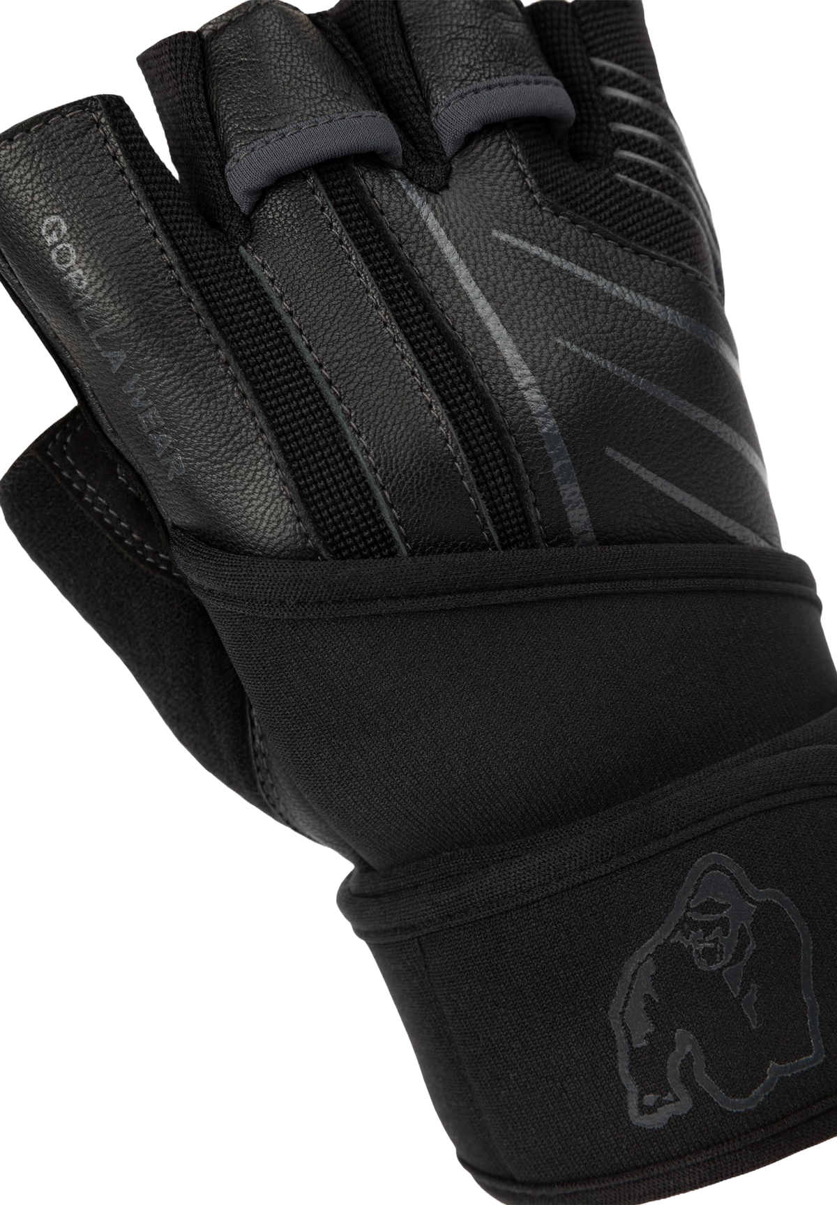 Gorilla Wear Dallas Wrist Wraps Gloves 2.0, black/grey