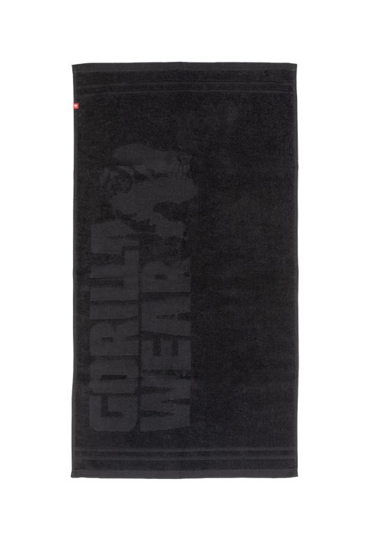 Gorilla Wear Large Towel, black