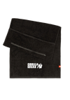 Gorilla Wear Zip Pocket Gym Towel, black