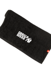 Gorilla Wear Zip Pocket Gym Towel, black
