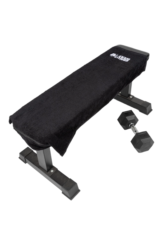 Gorilla Wear Zip Pocket Gym Towel, black