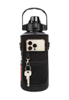 Gorilla Wear Water Bottle With Sleeve 2 L, black