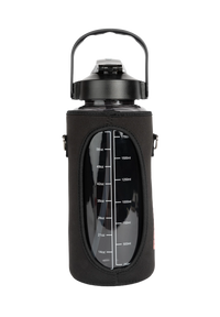 Gorilla Wear Water Bottle With Sleeve 2 L, black