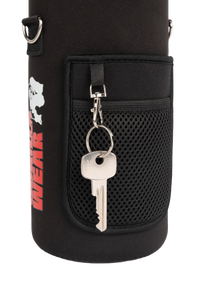 Gorilla Wear Water Bottle With Sleeve 2 L, black