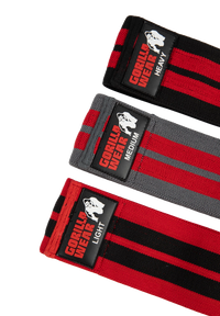 Gorilla Wear Glute Bands 3-Pack, black/red/grey