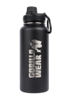 Gorilla Wear Insulated Stainless Steel Water Bottle 1000 ml, black