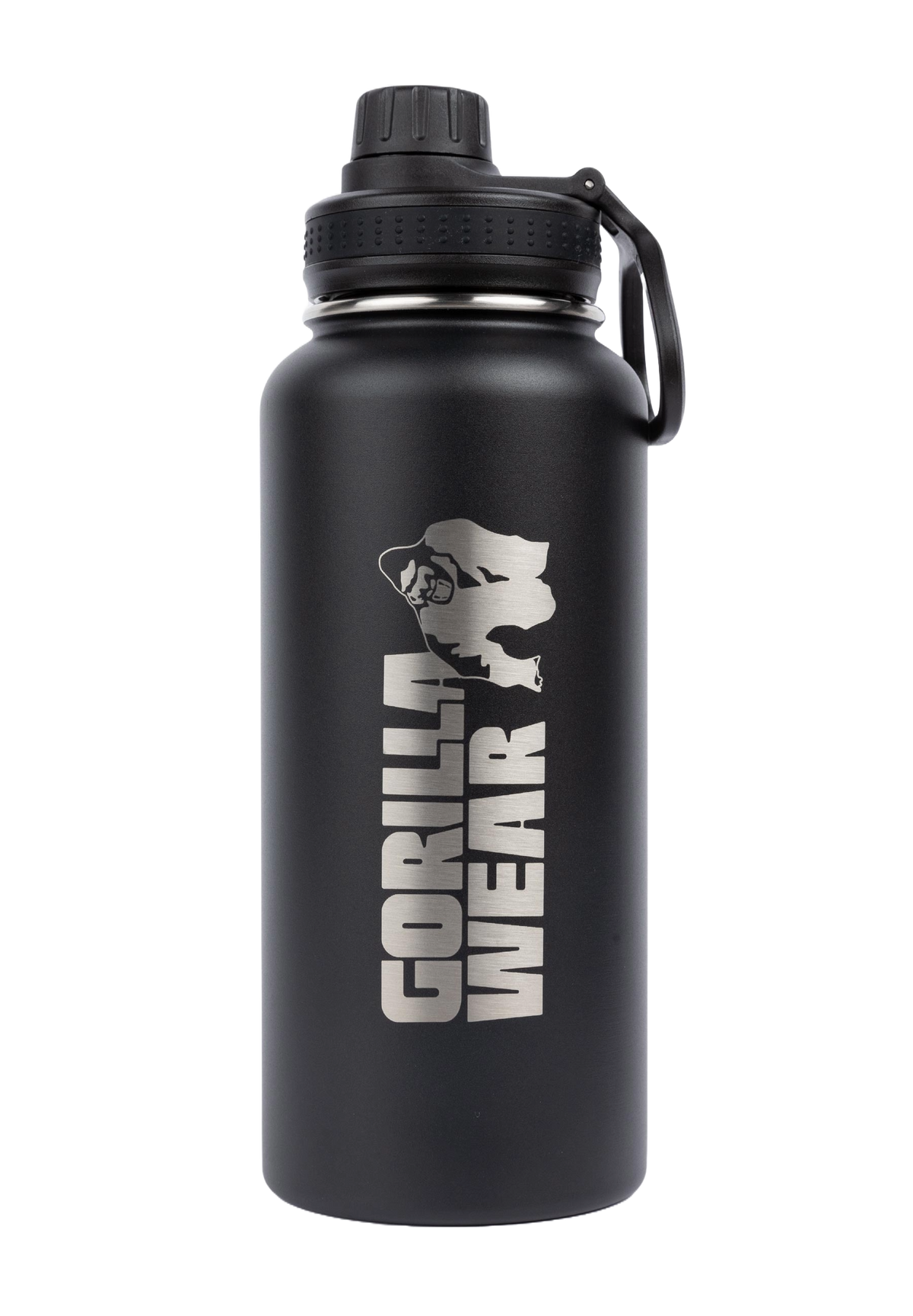 Gorilla Wear Insulated Stainless Steel Water Bottle 1000 ml, black