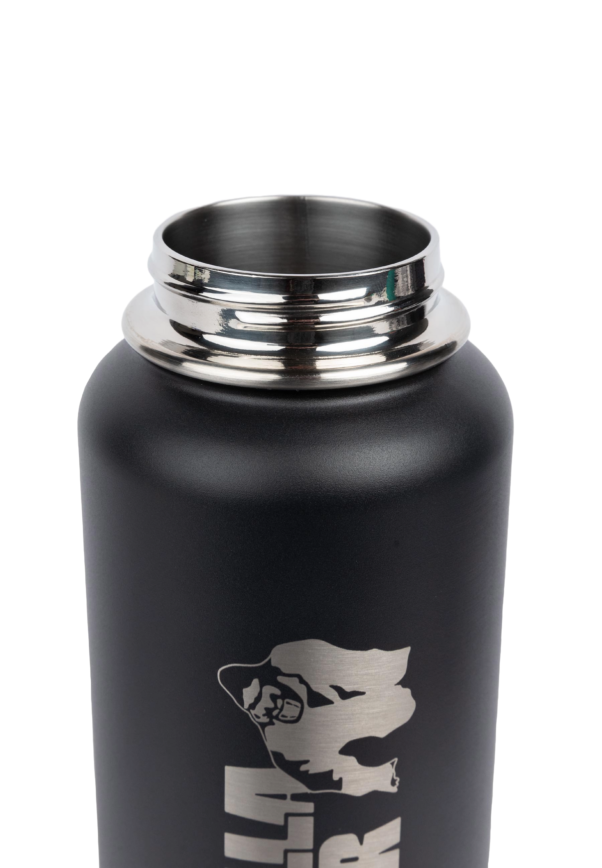Gorilla Wear Insulated Stainless Steel Water Bottle 1000 ml, black