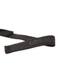 Gorilla Wear Padded Silicone Lifting Straps, black