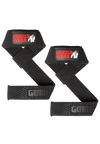 Gorilla Wear Padded Silicone Lifting Straps, black