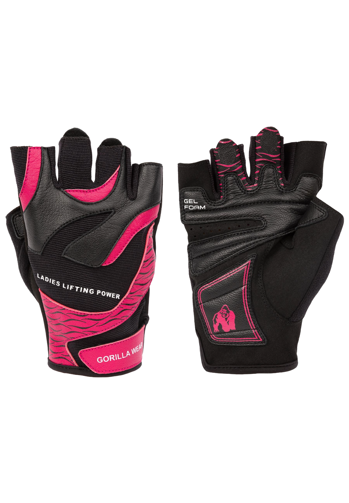 Gorilla Wear Women's Fitness Gloves 2.0, black/pink