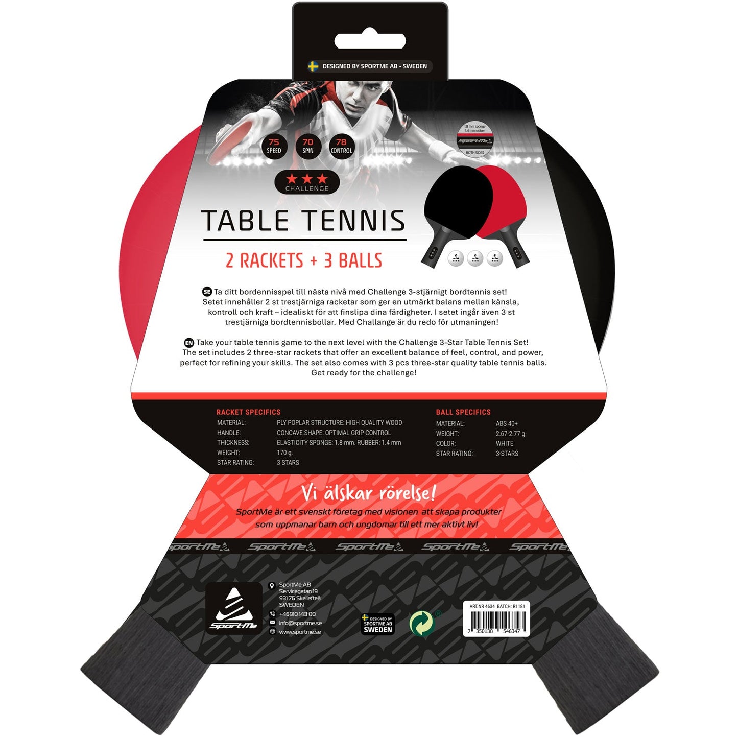 SportMe Bordtennisset