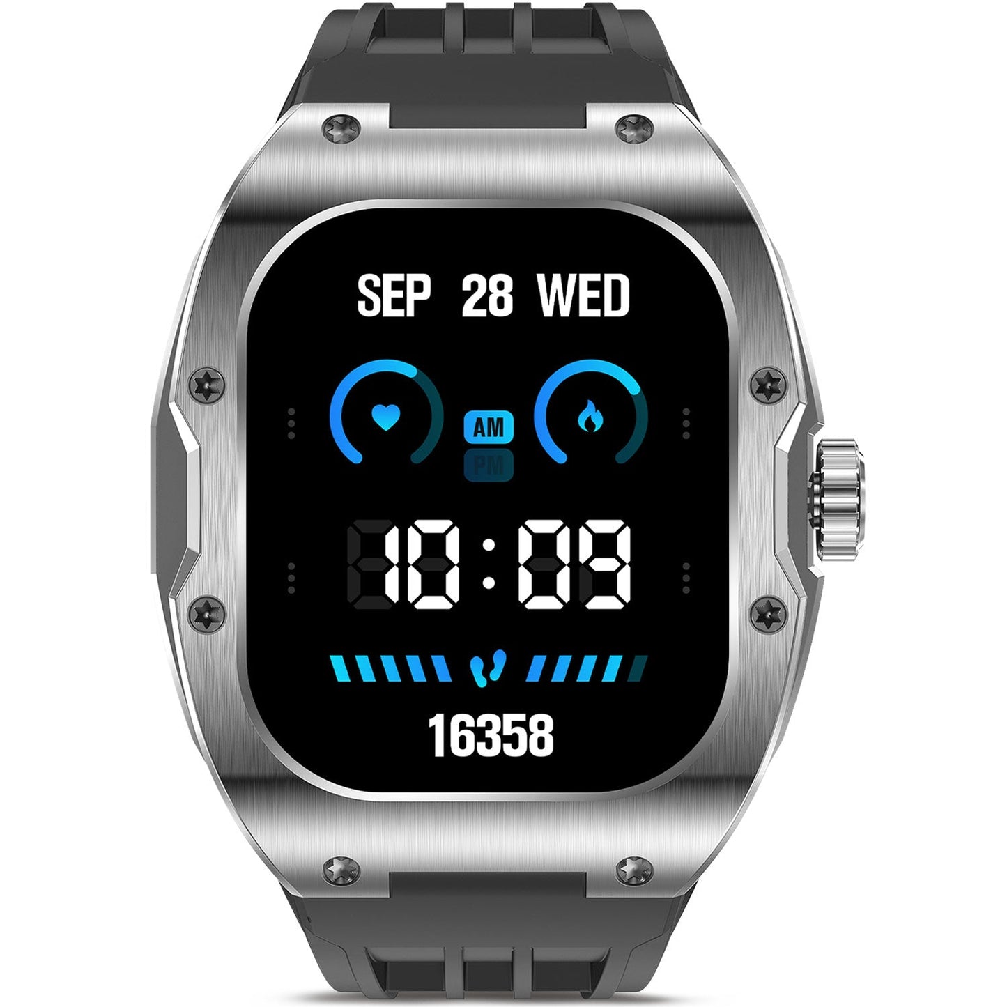 KSIX Smartklocka Hero AMOLED - Svart