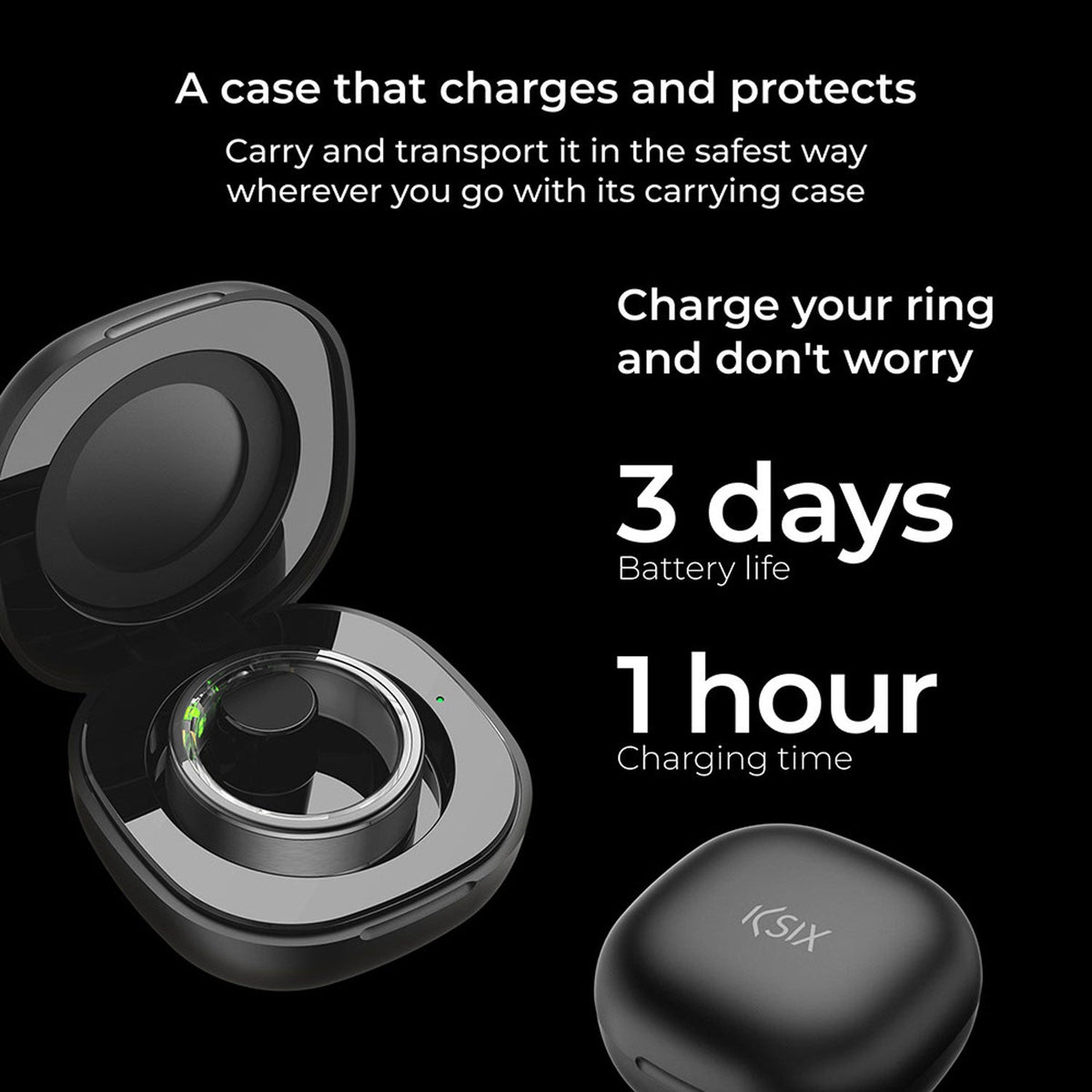 KSIX Smart Ring Saturn - L