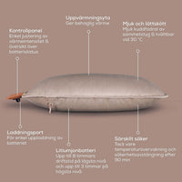 Beurer Värmekudde HK 77 Sladdlös komfort Smokey-Taupe