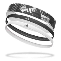 Adidas Hairbands - Set of 3 (Graph) Black/White