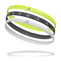 Adidas Hairbands - Set of 3 (Reflec) Lucid Lemon/White/Silver/Refle