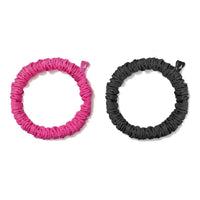 Adidas Hair Scrunchies (Thin) Black/Lucid Pink