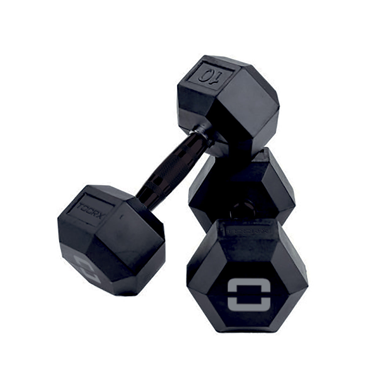 Toorx Hex. Rubber Dumbbell 2 Kg