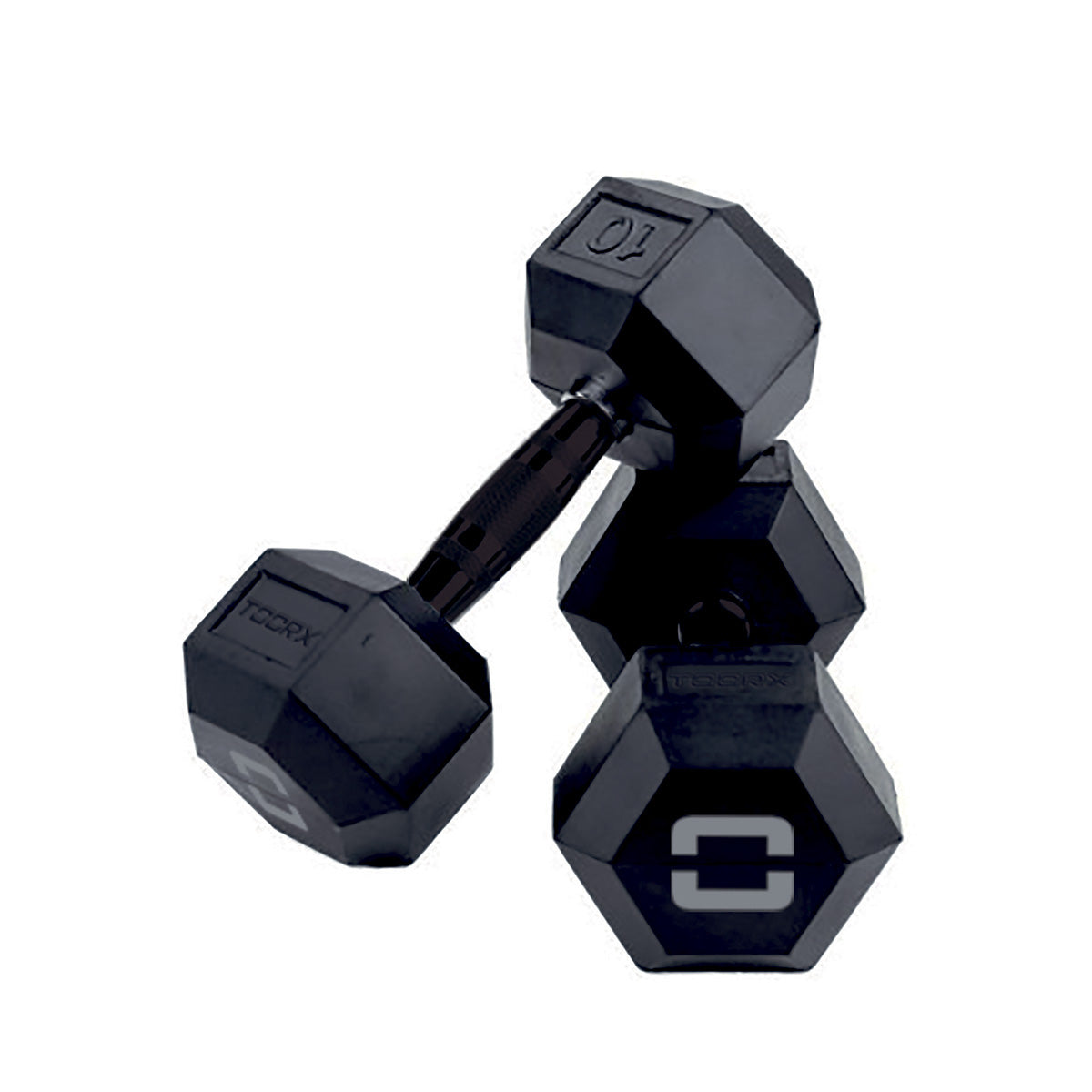 Toorx Hex. Rubber Dumbbell 42,5 Kg