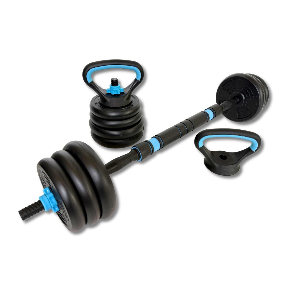 ASG Vægtsæt 20 kg. Sort/Petrol Black/Petrol Blue