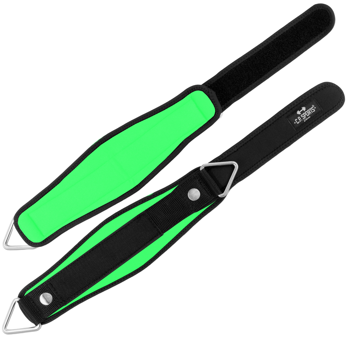 C.P. Sports Wrist & Ankle Strap Premium (par), neon green