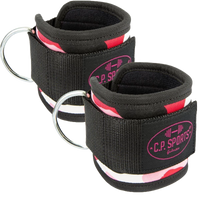 C.P. Sports Ankle Straps Premium (par), pink camo