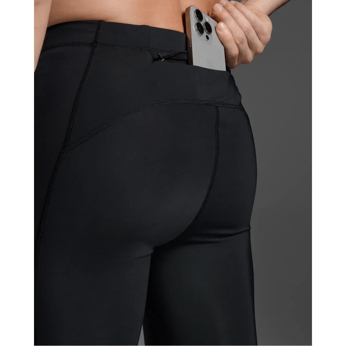 2XU AERO COMPRESSION TIGHTS Black/Silver Reflective