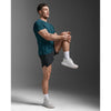 2XU AERO MESH TEE Dark Moss/Silver Reflective