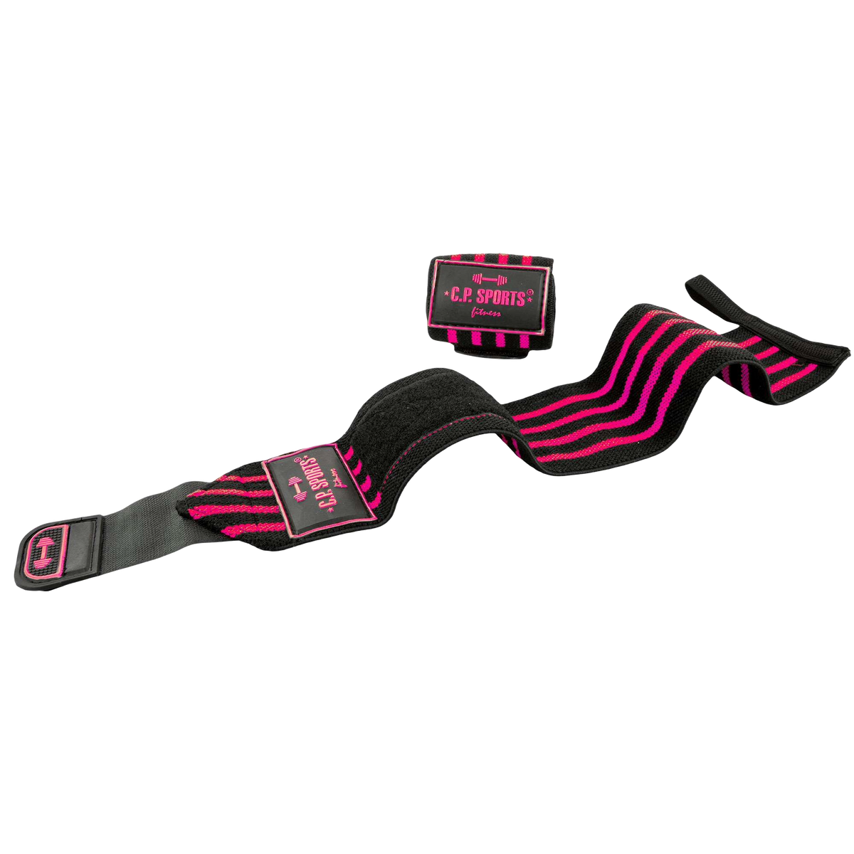 C.P. Sports Strongman Wrist Wraps 50 cm, black/pink