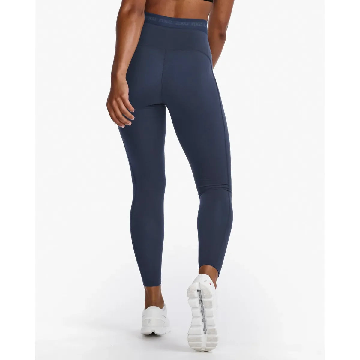 2XU FORM STASH HI-RISE COMPRESSION TIGHTS Midnight/White