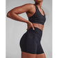2XU FORM SOFT TOUCH HI-RISE COMPRESSION 4 INCH SHORTS Black/Black