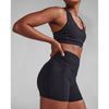 2XU FORM SOFT TOUCH HI-RISE COMPRESSION 4 INCH SHORTS Black/Black