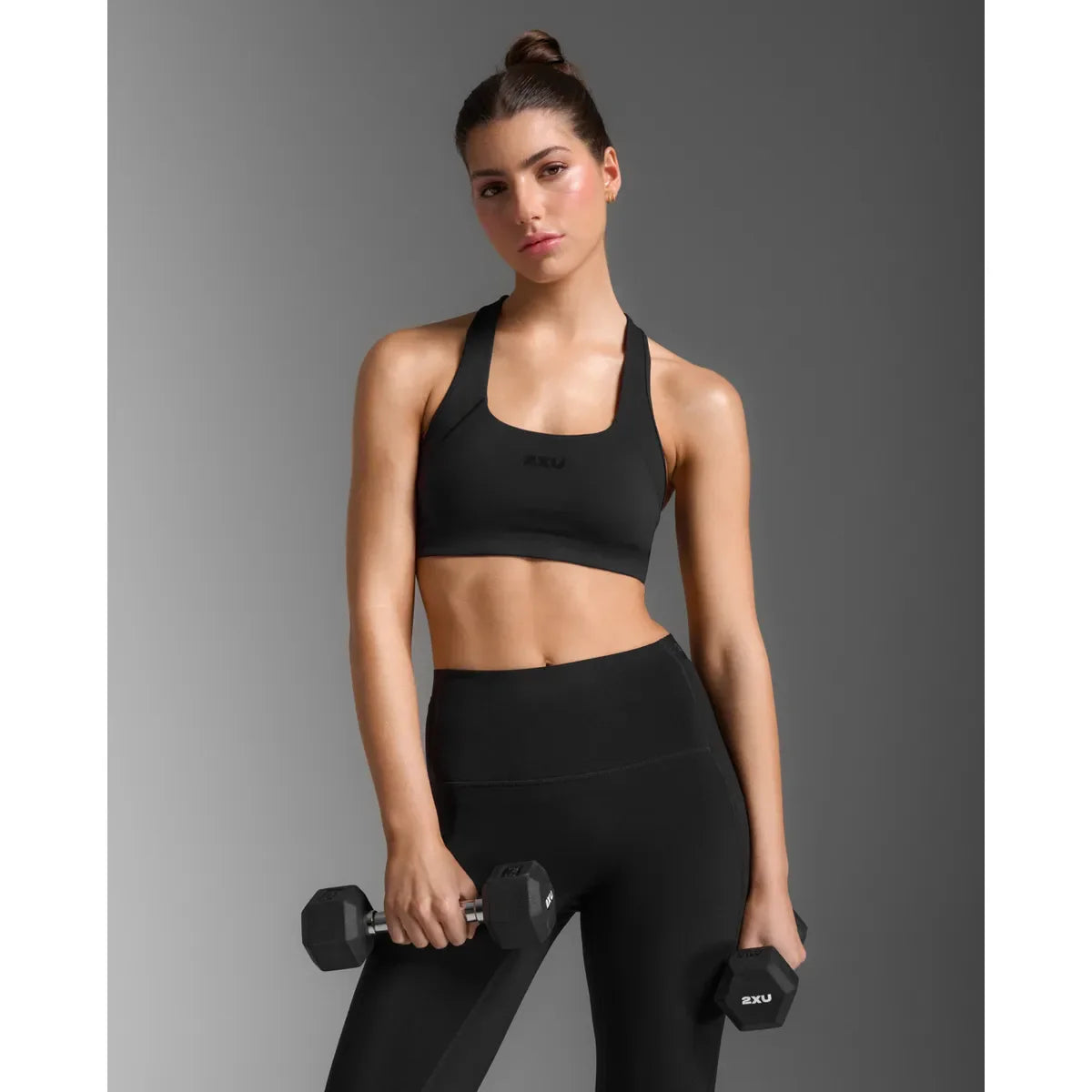 2XU FORM RACERBACK MEDIUM IMPACT BRA Black/Black